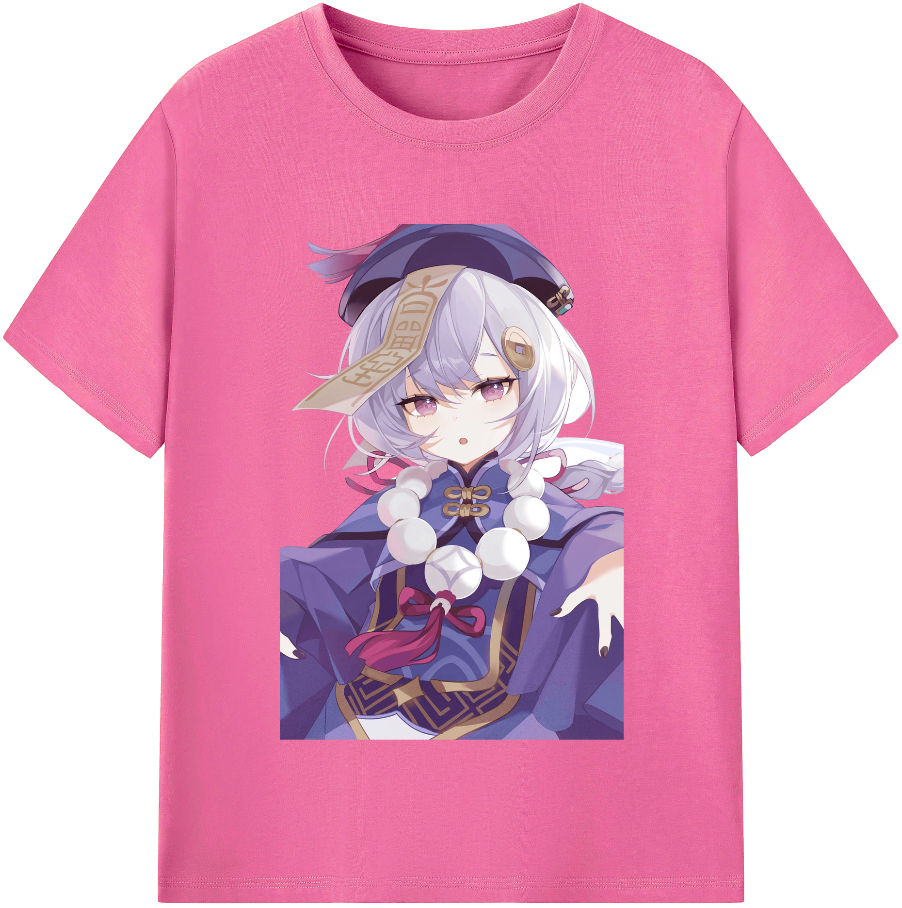 げんし神 七七 なな  genshin Nana レディースカジュアルプリントTシャツ（綿100％）